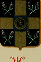 Picture 304 of 386 from America heraldica : a compilation of coats of arms, crests and mottoes of prominent American families settled in this country before 1800 (1887), leaf 198