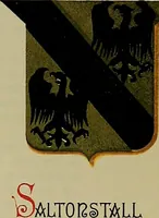 An illustration from America heraldica : a compilation of coats of arms, crests and mottoes of prominent American families settled in this country before 1800 (1887)