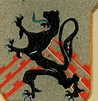 An illustration from America heraldica : a compilation of coats of arms, crests and mottoes of prominent American families settled in this country before 1800 (1887)