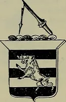 An illustration from America heraldica : a compilation of coats of arms, crests and mottoes of prominent American families settled in this country before 1800 (1887)