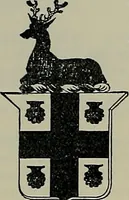 An illustration from America heraldica : a compilation of coats of arms, crests and mottoes of prominent American families settled in this country before 1800 (1887)