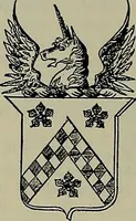 An illustration from America heraldica : a compilation of coats of arms, crests and mottoes of prominent American families settled in this country before 1800 (1887)