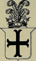 An illustration from America heraldica : a compilation of coats of arms, crests and mottoes of prominent American families settled in this country before 1800 (1887)