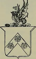 An illustration from America heraldica : a compilation of coats of arms, crests and mottoes of prominent American families settled in this country before 1800 (1887)