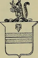 An illustration from America heraldica : a compilation of coats of arms, crests and mottoes of prominent American families settled in this country before 1800 (1887)