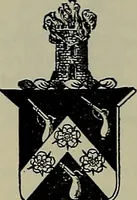 An illustration from America heraldica : a compilation of coats of arms, crests and mottoes of prominent American families settled in this country before 1800 (1887)
