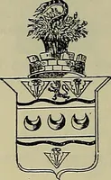 An illustration from America heraldica : a compilation of coats of arms, crests and mottoes of prominent American families settled in this country before 1800 (1887)