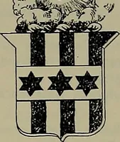 An illustration from America heraldica : a compilation of coats of arms, crests and mottoes of prominent American families settled in this country before 1800 (1887)