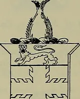 An illustration from America heraldica : a compilation of coats of arms, crests and mottoes of prominent American families settled in this country before 1800 (1887)