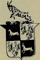 An illustration from America heraldica : a compilation of coats of arms, crests and mottoes of prominent American families settled in this country before 1800 (1887)