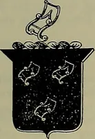 An illustration from America heraldica : a compilation of coats of arms, crests and mottoes of prominent American families settled in this country before 1800 (1887)