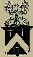 An illustration from America heraldica : a compilation of coats of arms, crests and mottoes of prominent American families settled in this country before 1800 (1887)