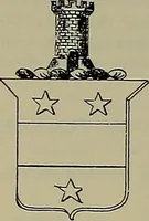 An illustration from America heraldica : a compilation of coats of arms, crests and mottoes of prominent American families settled in this country before 1800 (1887)