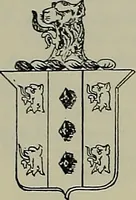 An illustration from America heraldica : a compilation of coats of arms, crests and mottoes of prominent American families settled in this country before 1800 (1887)