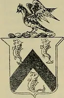 An illustration from America heraldica : a compilation of coats of arms, crests and mottoes of prominent American families settled in this country before 1800 (1887)