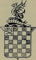 An illustration from America heraldica : a compilation of coats of arms, crests and mottoes of prominent American families settled in this country before 1800 (1887)