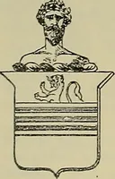 An illustration from America heraldica : a compilation of coats of arms, crests and mottoes of prominent American families settled in this country before 1800 (1887)
