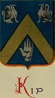 An illustration from America heraldica : a compilation of coats of arms, crests and mottoes of prominent American families settled in this country before 1800 (1887)