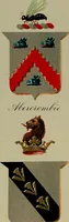Picture 376 of 386 from America heraldica : a compilation of coats of arms, crests and mottoes of prominent American families settled in this country before 1800 (1887), leaf 264