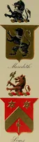 Picture 378 of 386 from America heraldica : a compilation of coats of arms, crests and mottoes of prominent American families settled in this country before 1800 (1887), leaf 264