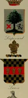 An illustration from America heraldica : a compilation of coats of arms, crests and mottoes of prominent American families settled in this country before 1800 (1887)
