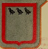 An illustration from America heraldica : a compilation of coats of arms, crests and mottoes of prominent American families settled in this country before 1800 (1887)