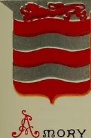 Picture 52 of 386 from America heraldica : a compilation of coats of arms, crests and mottoes of prominent American families settled in this country before 1800 (1887), leaf 48