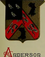 An illustration from America heraldica : a compilation of coats of arms, crests and mottoes of prominent American families settled in this country before 1800 (1887)