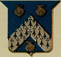 An illustration from America heraldica : a compilation of coats of arms, crests and mottoes of prominent American families settled in this country before 1800 (1887)