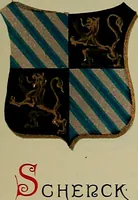 Picture 95 of 386 from America heraldica : a compilation of coats of arms, crests and mottoes of prominent American families settled in this country before 1800 (1887), leaf 70