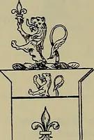 An illustration from America heraldica : a compilation of coats of arms, crests and mottoes of prominent American families settled in this country before 1800 (1887)
