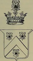 An illustration from America heraldica : a compilation of coats of arms, crests and mottoes of prominent American families settled in this country before 1800 (1887)
