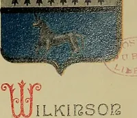 Picture 132 of 386 from America heraldica : a compilation of coats of arms, crests and mottoes of prominent American families settled in this country before 1800 (1887), leaf 96