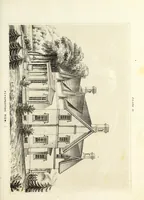 An illustration from The American architect : comprising original designs of cheap country and village residences, with details, specifications, plans and directions, and an estimate of the cost of each design (1849)