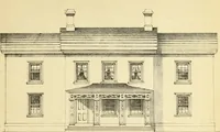 An illustration from The American architect : comprising original designs of cheap country and village residences, with details, specifications, plans and directions, and an estimate of the cost of each design (1849)
