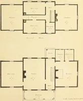 An illustration from The American architect : comprising original designs of cheap country and village residences, with details, specifications, plans and directions, and an estimate of the cost of each design (1849)