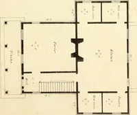An illustration from The American architect : comprising original designs of cheap country and village residences, with details, specifications, plans and directions, and an estimate of the cost of each design (1849)