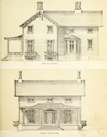 An illustration from The American architect : comprising original designs of cheap country and village residences, with details, specifications, plans and directions, and an estimate of the cost of each design (1849)