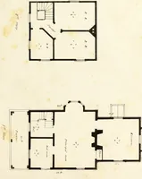 An illustration from The American architect : comprising original designs of cheap country and village residences, with details, specifications, plans and directions, and an estimate of the cost of each design (1849)