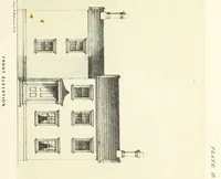 An illustration from The American architect : comprising original designs of cheap country and village residences, with details, specifications, plans and directions, and an estimate of the cost of each design (1849)