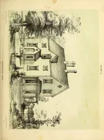 An illustration from The American architect : comprising original designs of cheap country and village residences, with details, specifications, plans and directions, and an estimate of the cost of each design (1849)