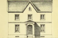An illustration from The American architect : comprising original designs of cheap country and village residences, with details, specifications, plans and directions, and an estimate of the cost of each design (1849)