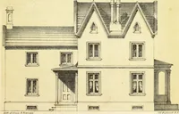 An illustration from The American architect : comprising original designs of cheap country and village residences, with details, specifications, plans and directions, and an estimate of the cost of each design (1849)