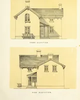 An illustration from The American architect : comprising original designs of cheap country and village residences, with details, specifications, plans and directions, and an estimate of the cost of each design (1849)