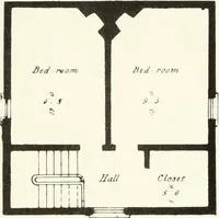 An illustration from The American architect : comprising original designs of cheap country and village residences, with details, specifications, plans and directions, and an estimate of the cost of each design (1849)