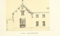 An illustration from The American architect : comprising original designs of cheap country and village residences, with details, specifications, plans and directions, and an estimate of the cost of each design (1849)