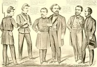 An illustration from American caricatures pertaining to the Civil War (1918)