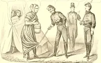 An illustration from American caricatures pertaining to the Civil War (1918)
