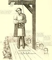 An illustration from American caricatures pertaining to the Civil War (1918)