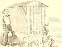 An illustration from American caricatures pertaining to the Civil War (1918)